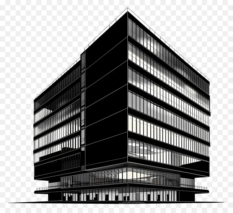 Silueta De Edificio Alto，Edificio PNG