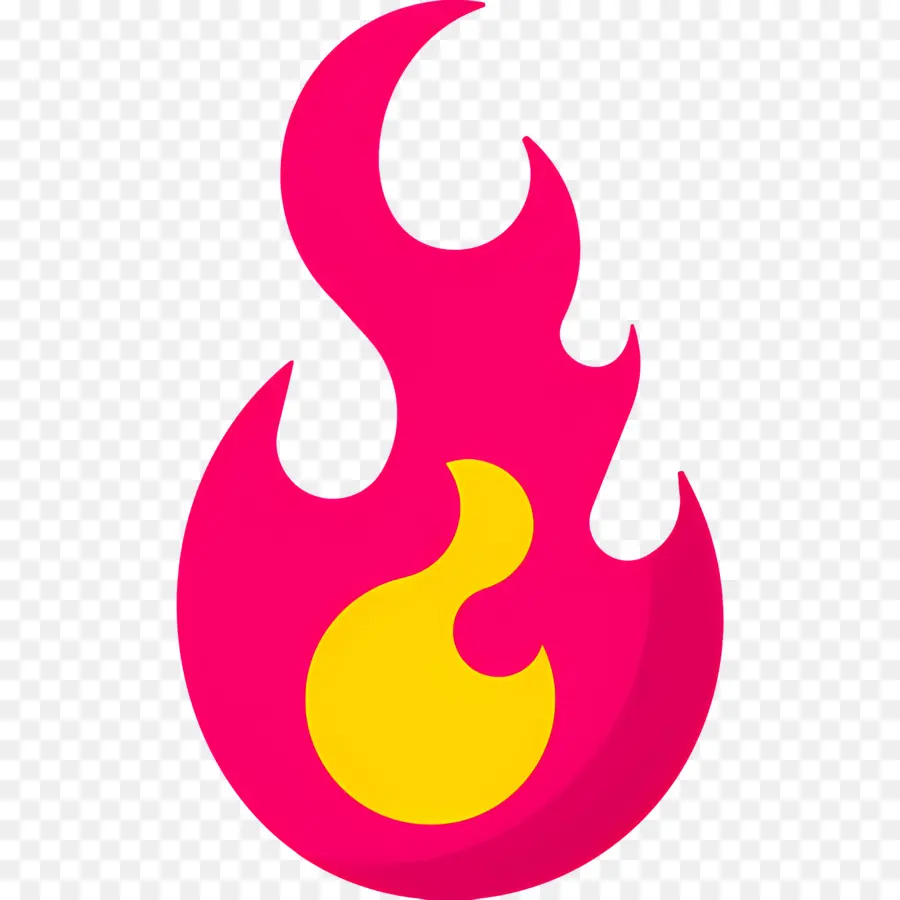 Emoji De Fuego，Llama Roja Y Amarilla PNG