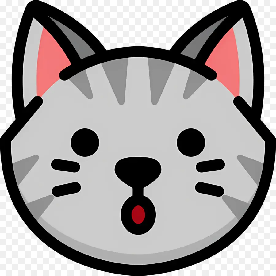 Emojis De Gato，Cara De Gato PNG