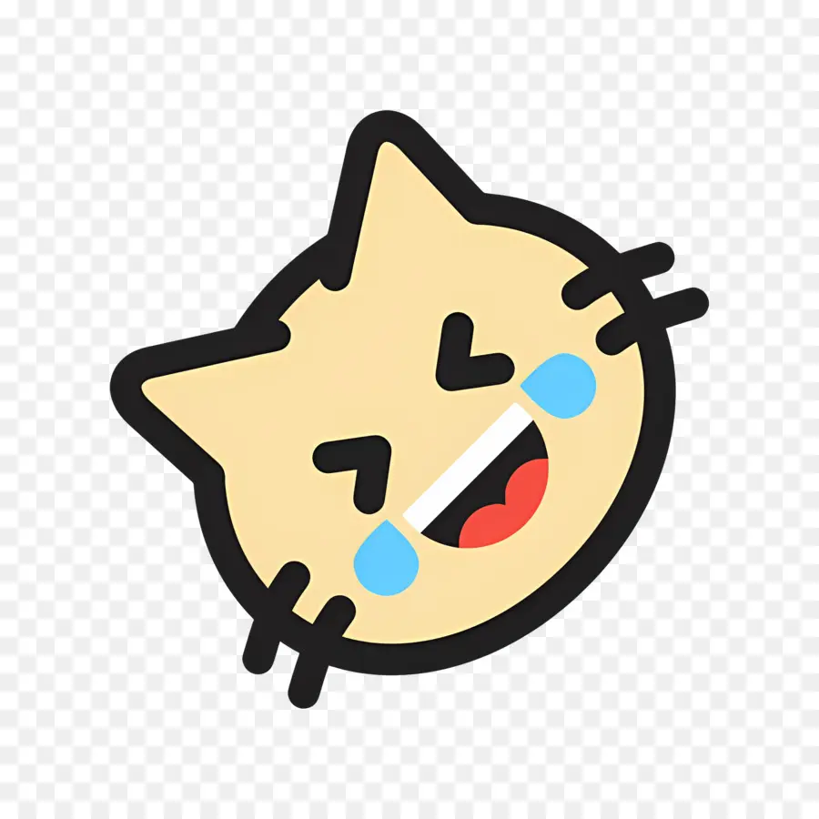 Emojis De Gato，Emoji De Gato Riendo PNG