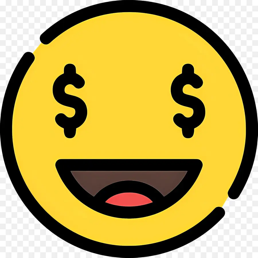 Dinero Emoji，Emoji De Ojos De Dinero PNG