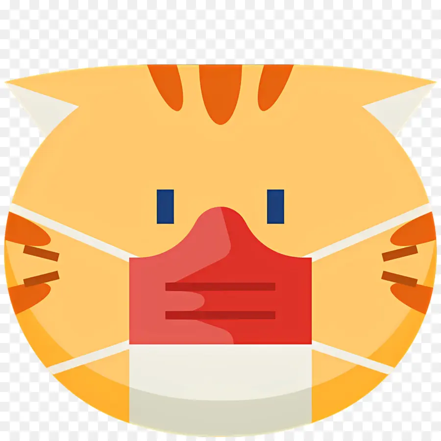 Emoji De Gato，Gato Con Máscara PNG