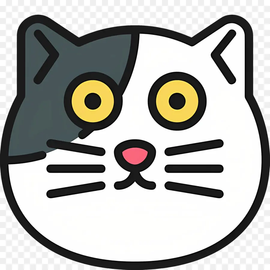 Emoji De Gato，Cara De Gato PNG