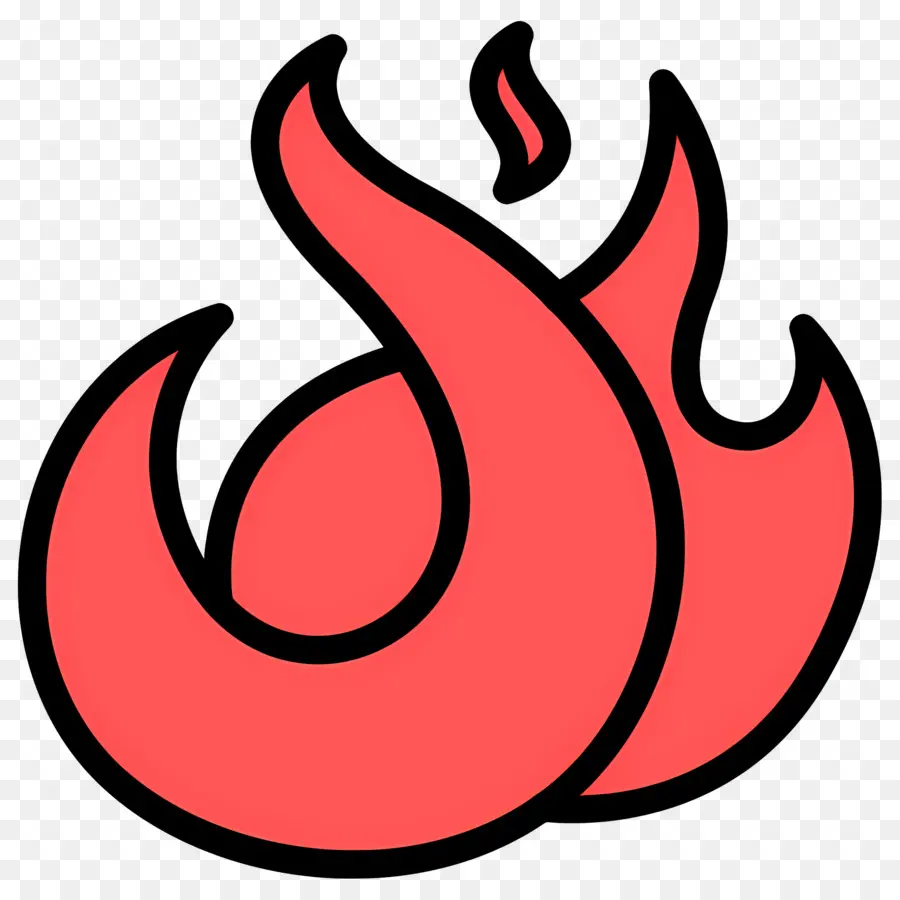 Emoji De Fuego，Llama Roja PNG