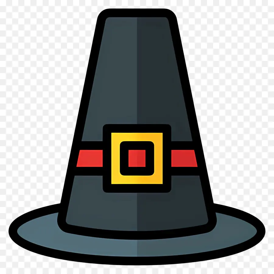 Sombrero De Acción De Gracias，Sombrero De Peregrino Negro PNG