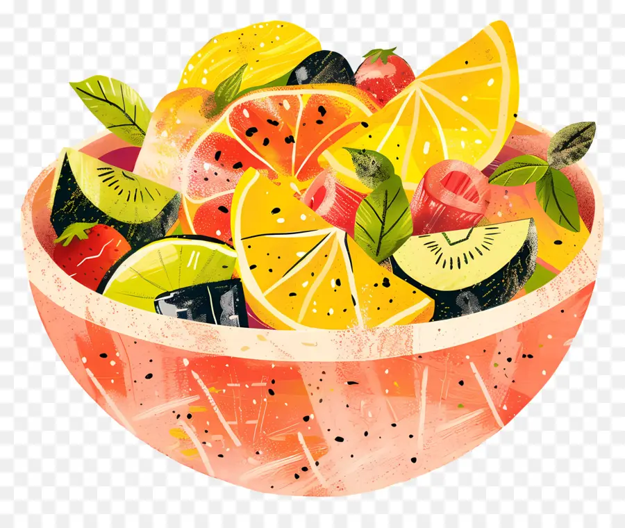 Frutas Y Verduras，Ensaladera De Frutas PNG