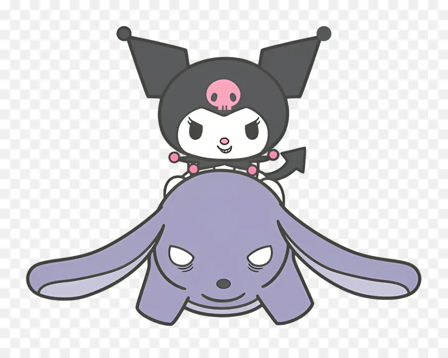 Kuromi，Personaje De Dibujos Animados Sobre Animales PNG