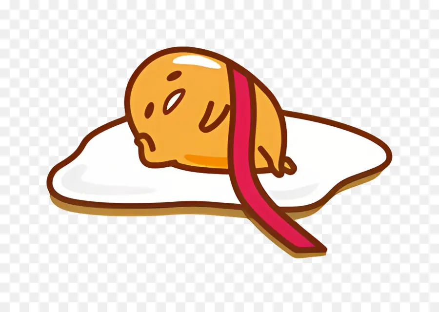 Gudetama，Huevo Perezoso Con Tocino PNG