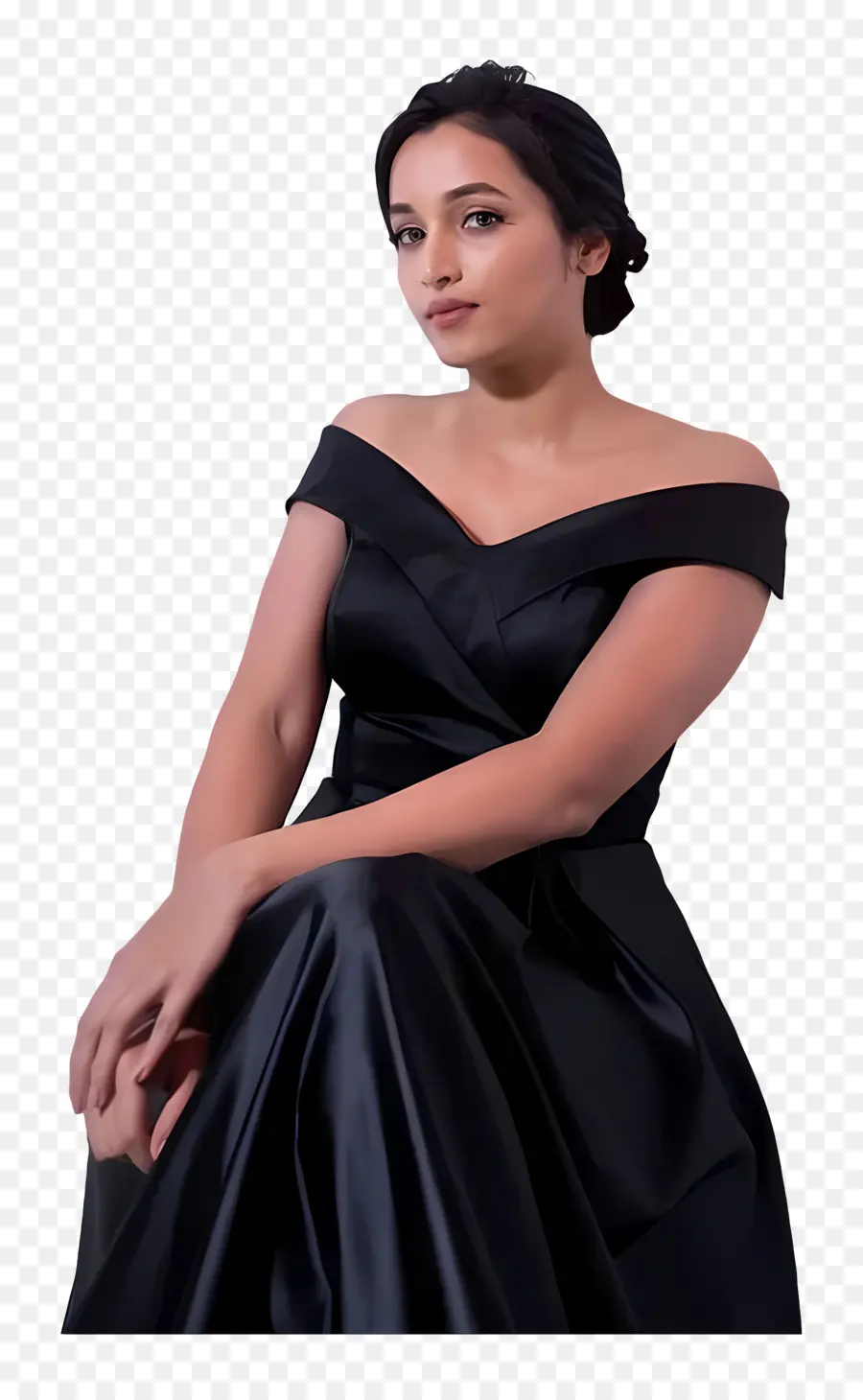 Srinidhi Shetty，Vestido Negro PNG