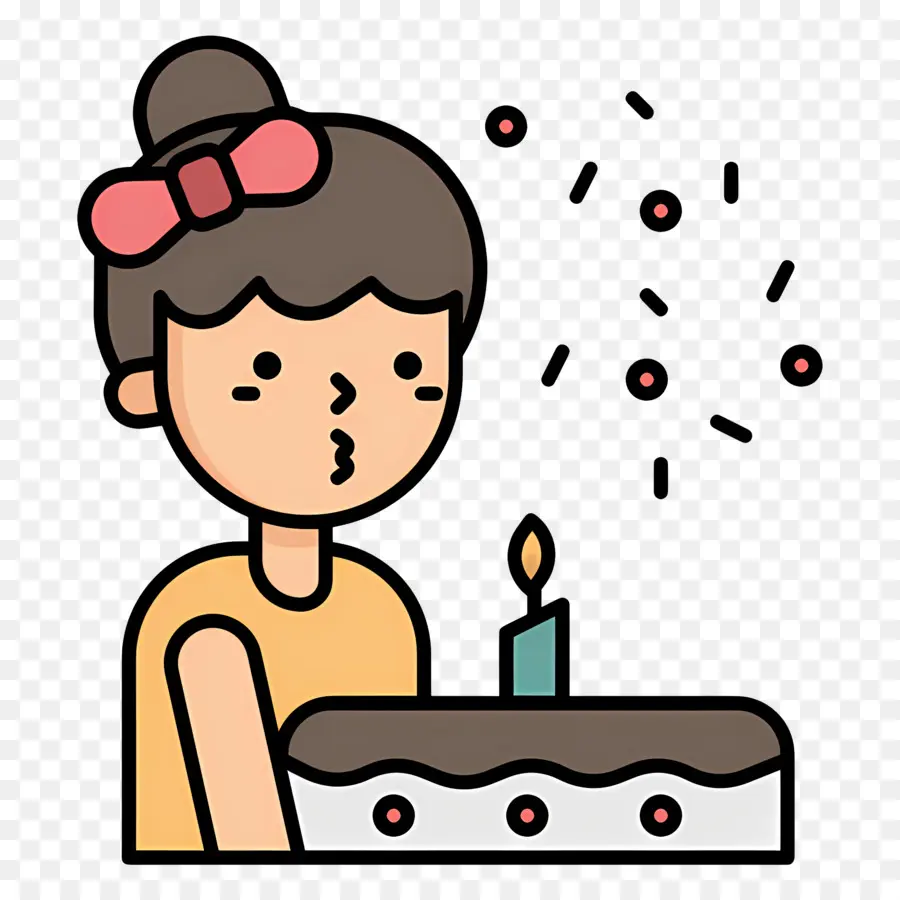 Torta De Cumpleaños，Chica PNG