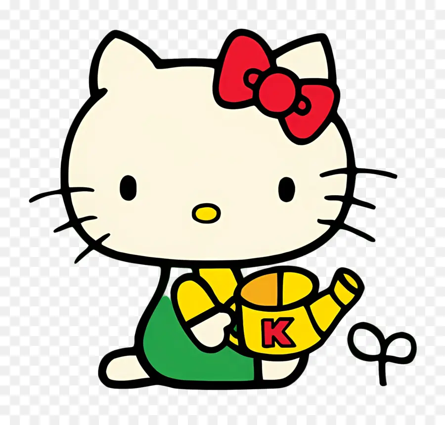 Hola Gatito，Hello Kitty Con Regadera PNG