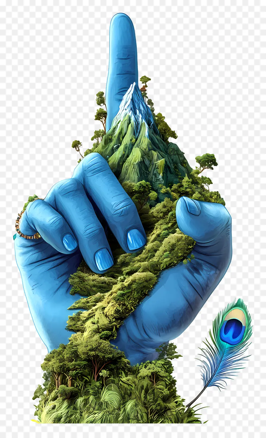 Mano Hindú，De La Mano Con La Naturaleza PNG