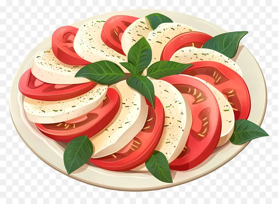 Ensalada Caprese，Lámina PNG