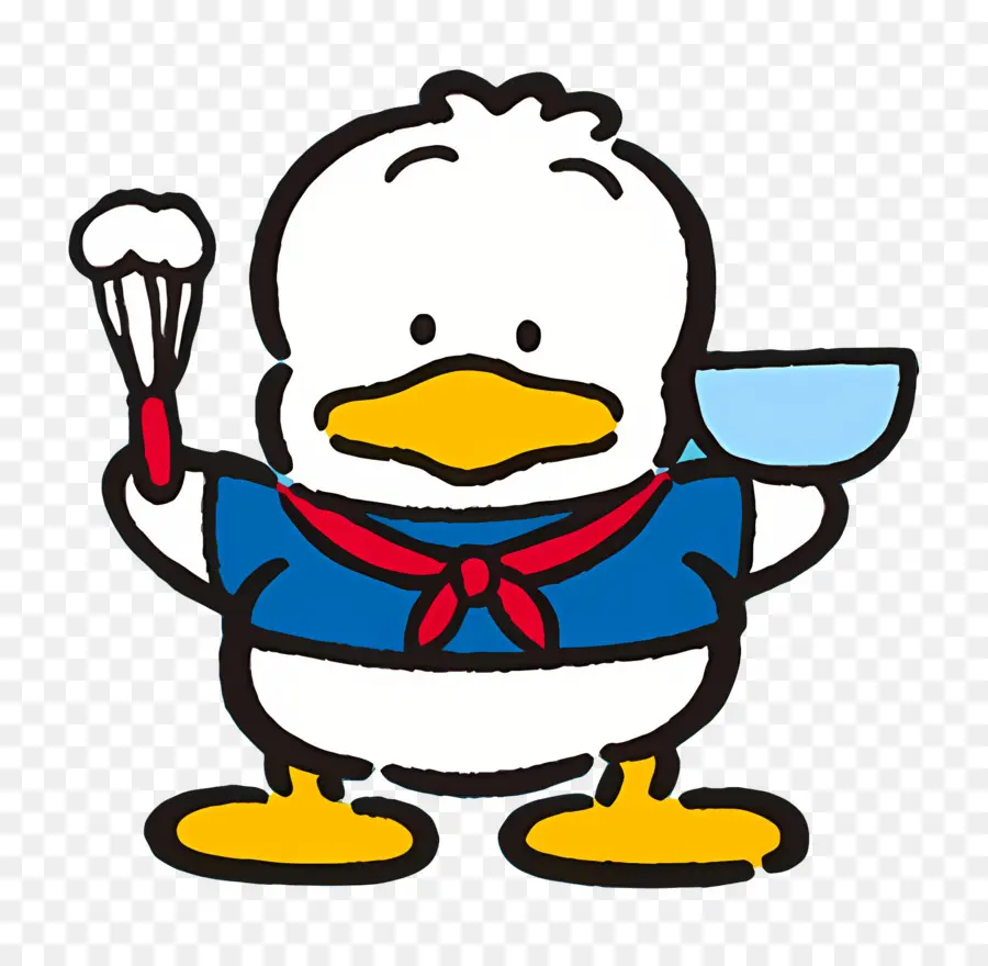 Pekkle，Chef De Pato De Dibujos Animados PNG