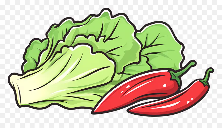 Logotipo De Kimchi，Lechuga Y Chile PNG