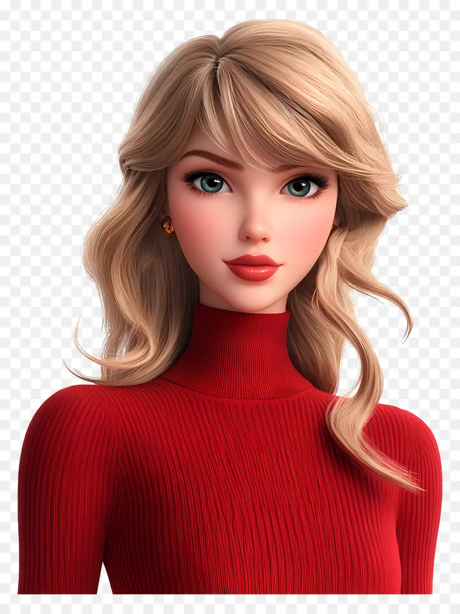 Taylor Swift，Mujer Rubia Animada PNG