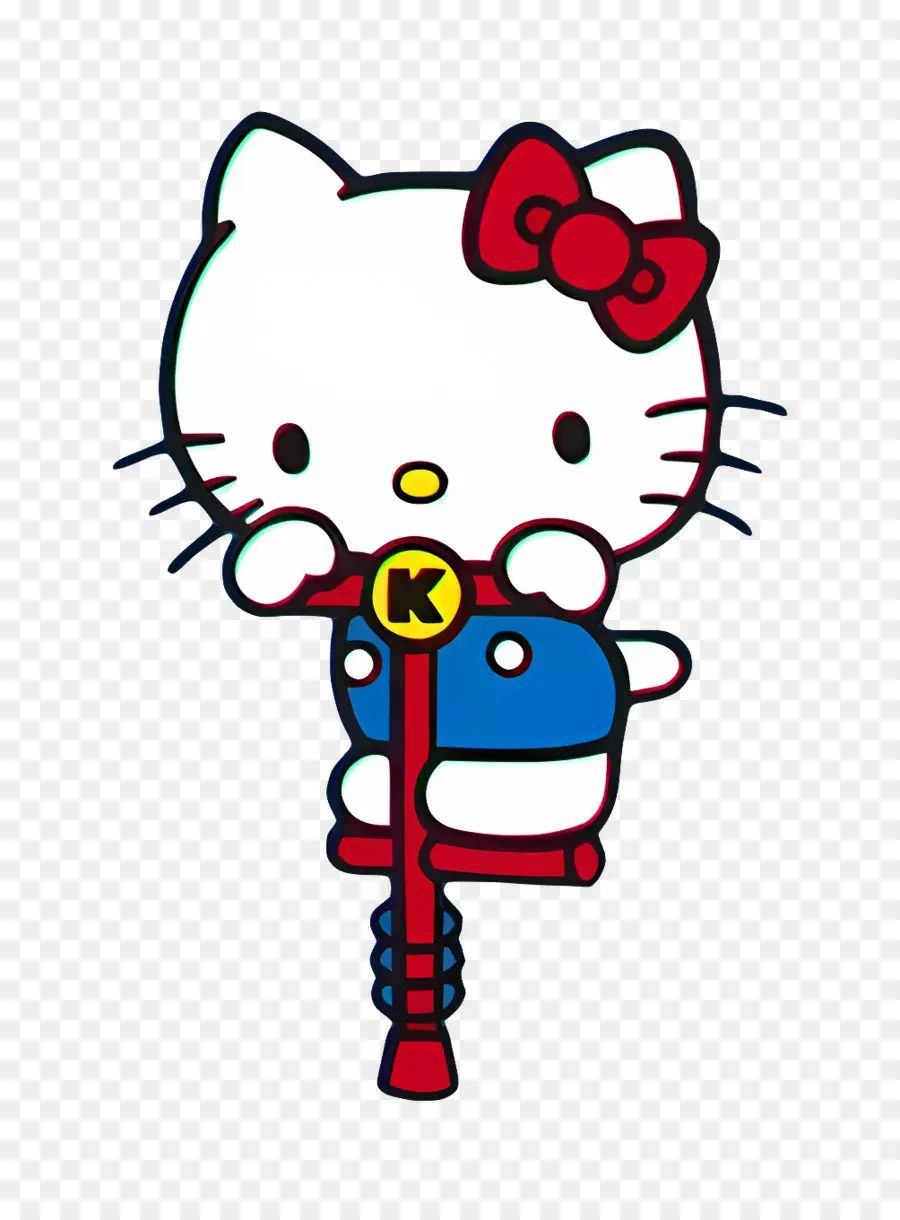 Hola Gatito，Gato Blanco En Un Saltador PNG