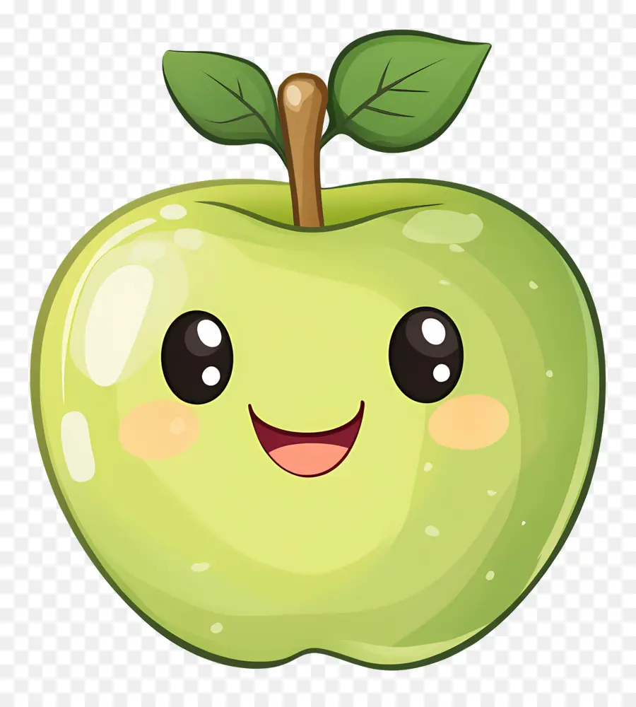 Manzana Verde，Dibujos Animados De Manzana Verde PNG