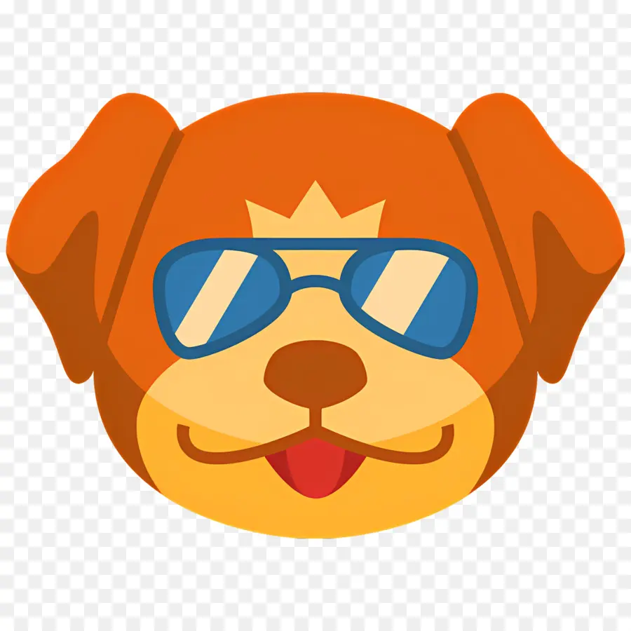 Emoji De Perro，Perro Con Gafas De Sol PNG