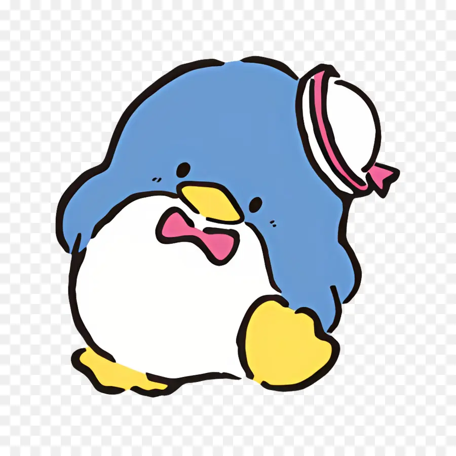 Esmoquin，Pingüino Azul Con Pajarita PNG