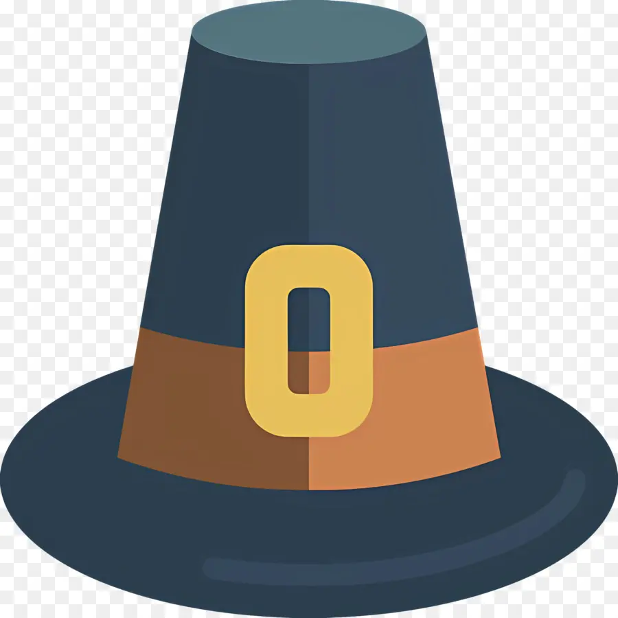 Sombrero De Acción De Gracias，Sombrero De Peregrino Azul PNG