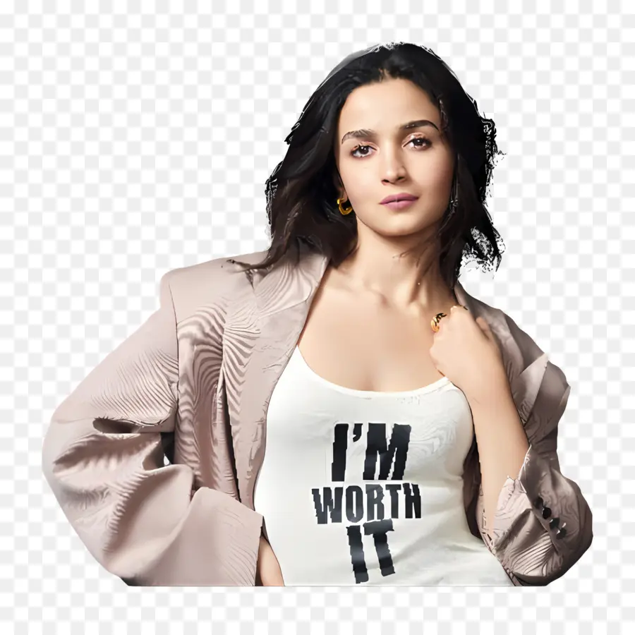 Alia Bhatt，Mujer En Chaqueta PNG