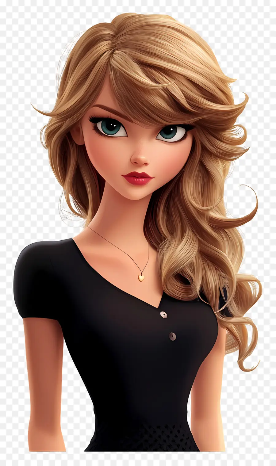 Taylor Swift，Mujer Rubia De Dibujos Animados PNG