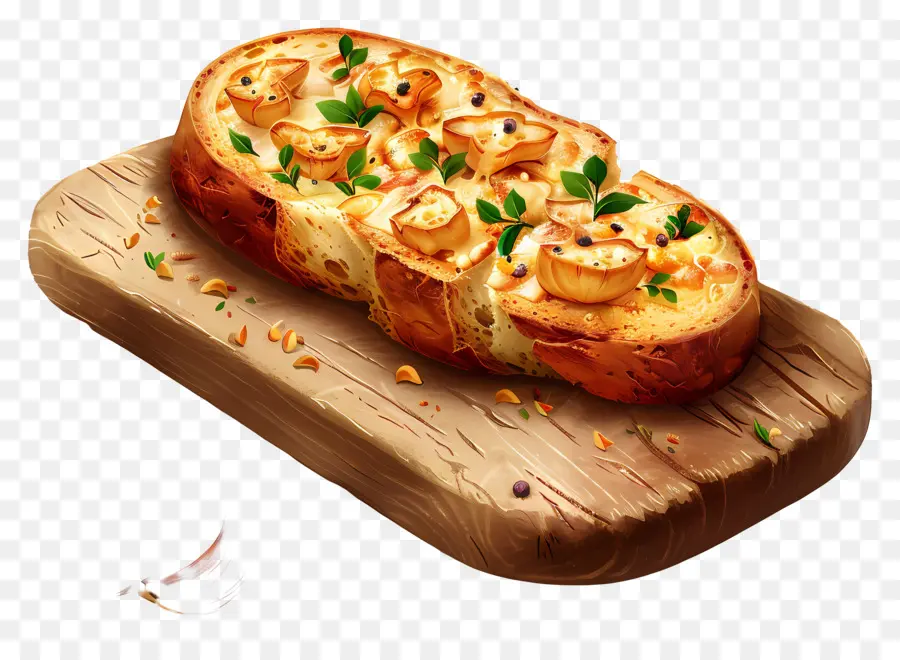 Pan De Ajo，Tostada PNG