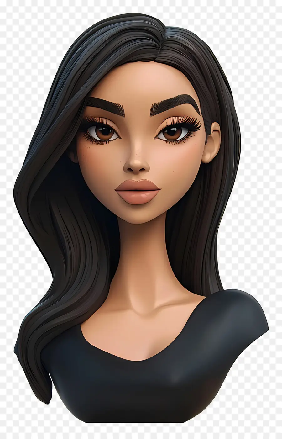 Kim Kardashian，Mujer Animada PNG