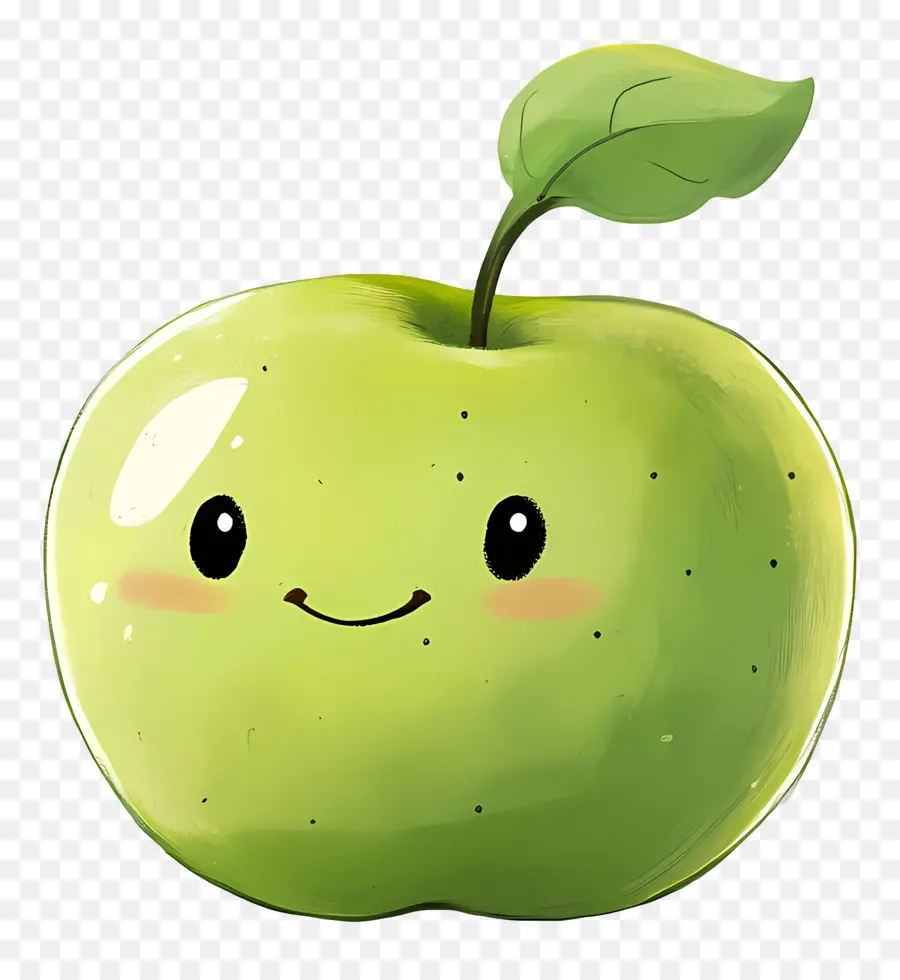 Manzana Verde，Dibujos Animados De Manzana Verde PNG