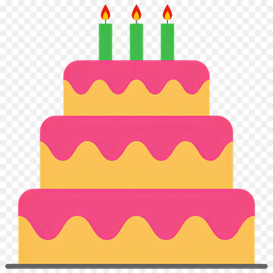 Torta De Cumpleaños，Velas PNG