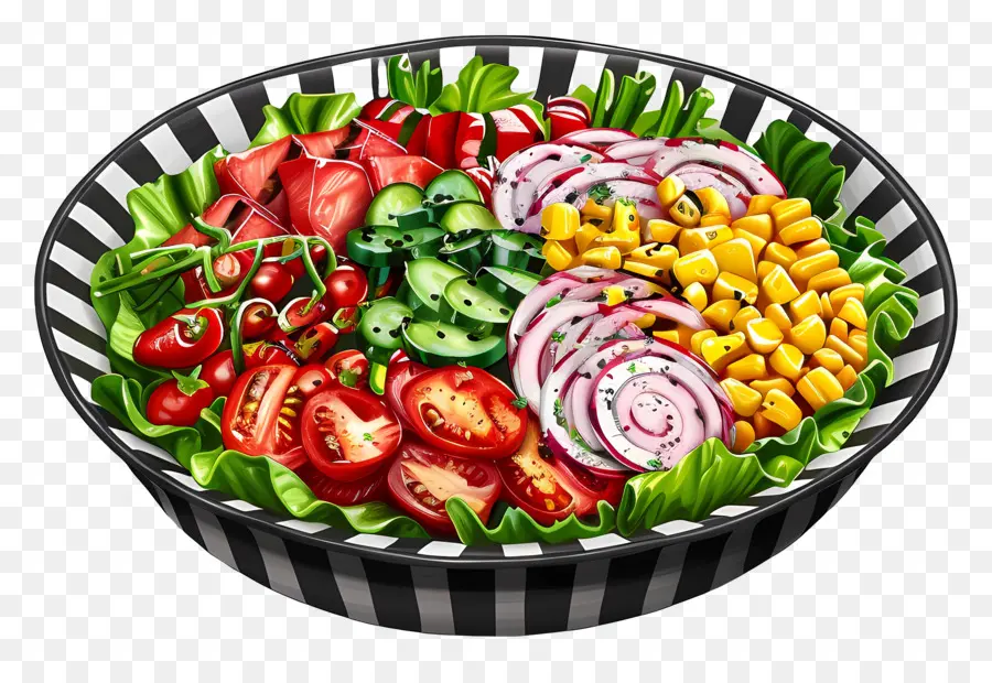 Ensalada Cobb，Ensaladera Colorida PNG