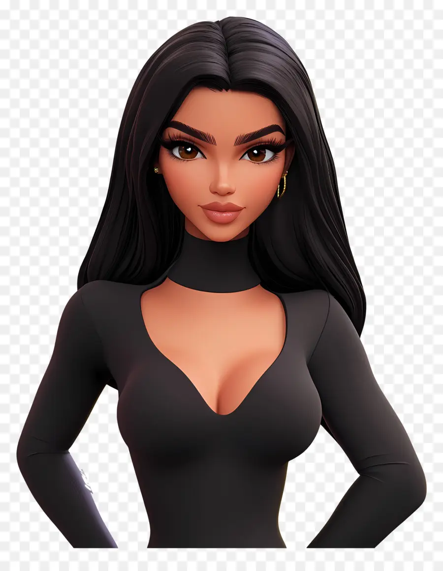 Kim Kardashian，Mujer Animada PNG