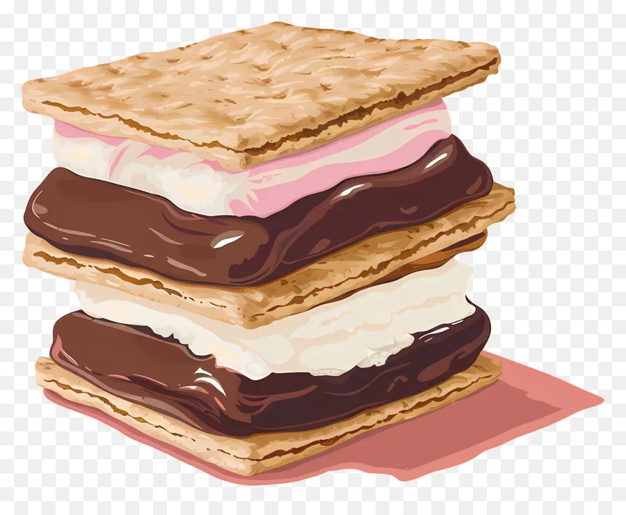 Fumar，S'more En Capas PNG