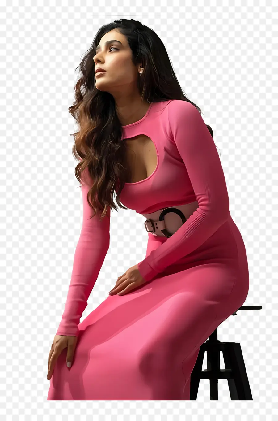 Aakanksha Singh，Mujer En Vestido Rosa PNG