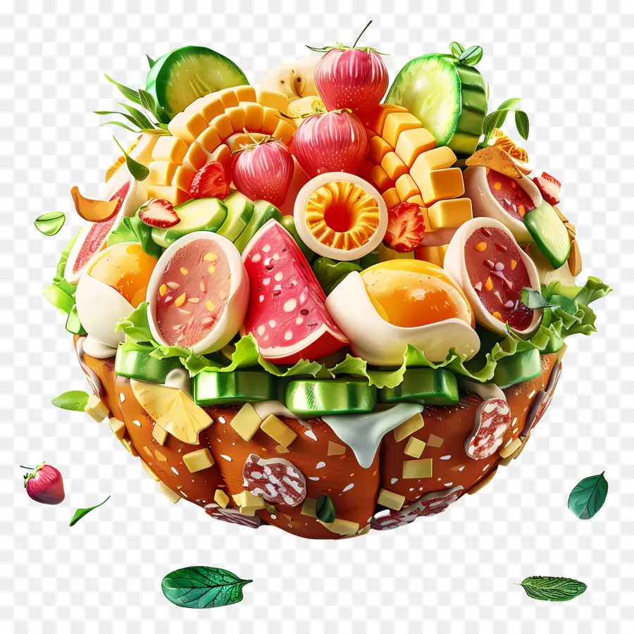 Ensalada Cobb，Ensaladera Artística PNG