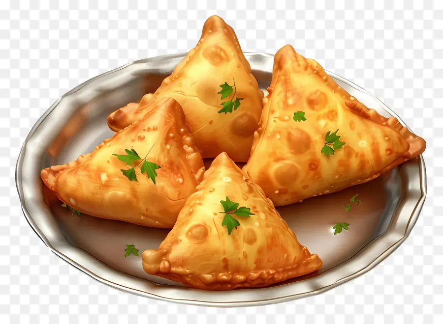 Pan Pakora，Samosas PNG