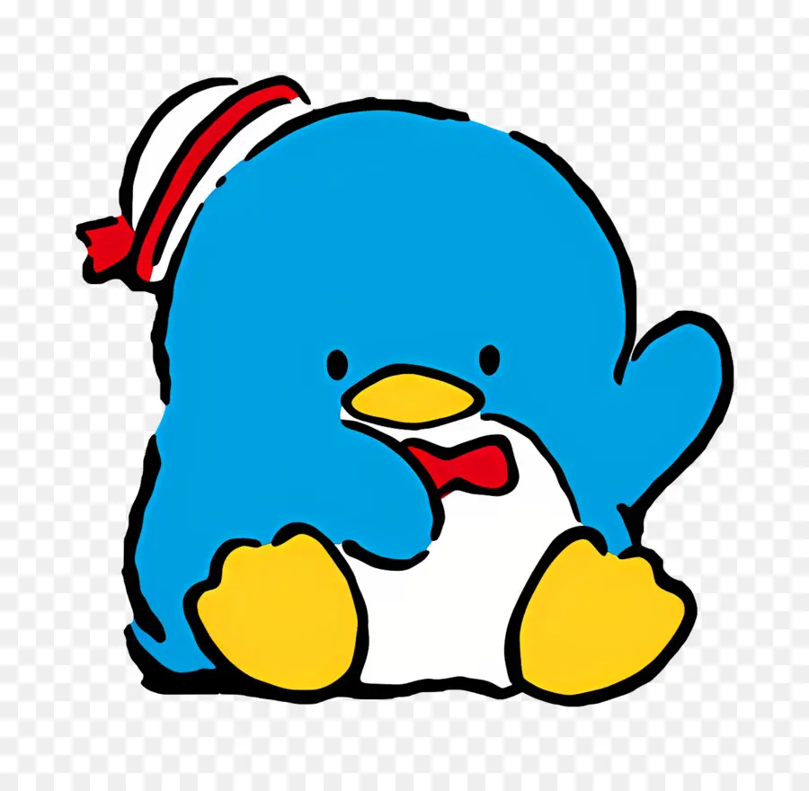 Esmoquin，Pingüino Azul Con Pajarita PNG