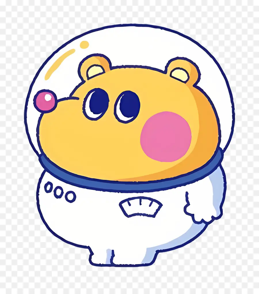 Kumamilen，Oso Con Traje De Astronauta PNG