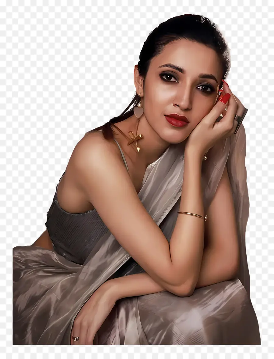 Neha Shetty，Mujer En Sari PNG