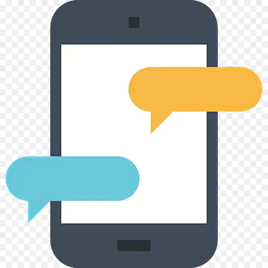 Mensajería Telefónica，Smartphone Con Mensajes PNG