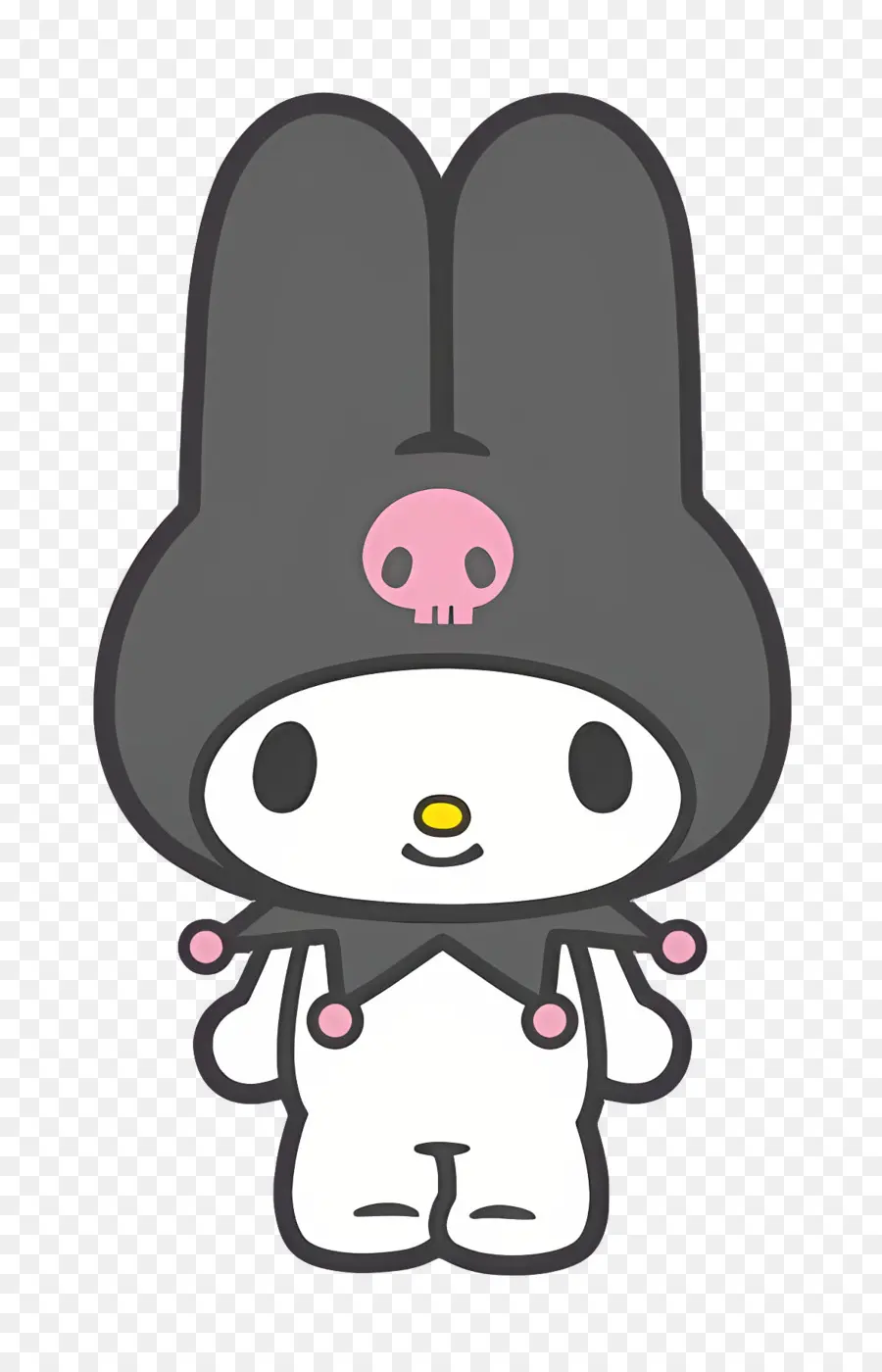 Kuromi，Personaje De Dibujos Animados Con Sombrero Negro PNG