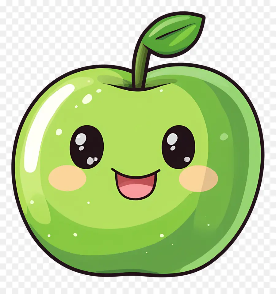 Manzana Verde，Dibujos Animados De Manzana Verde PNG