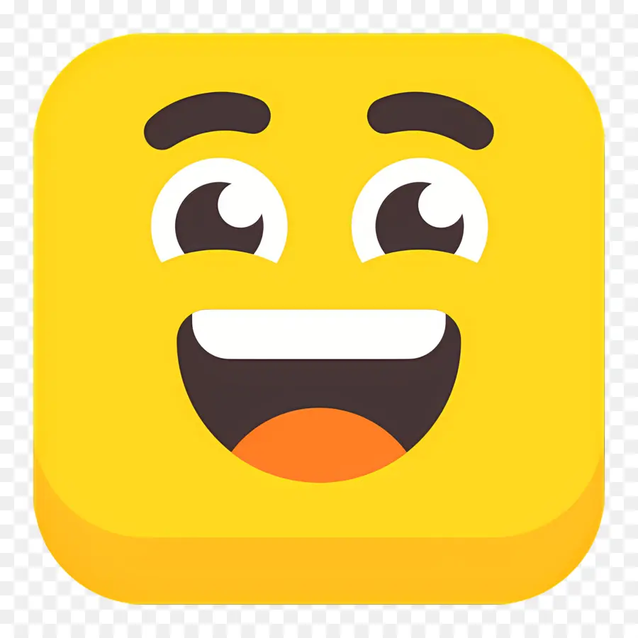 Risa Emoji，Emoji Sorprendido PNG