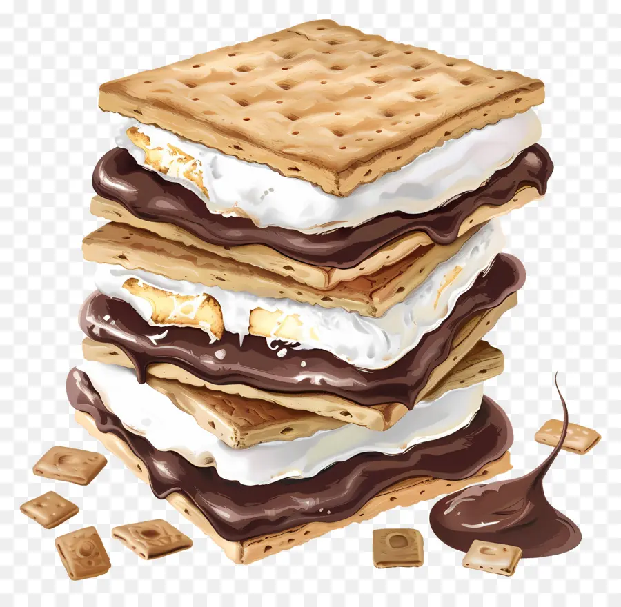 Fumar，S'mores PNG