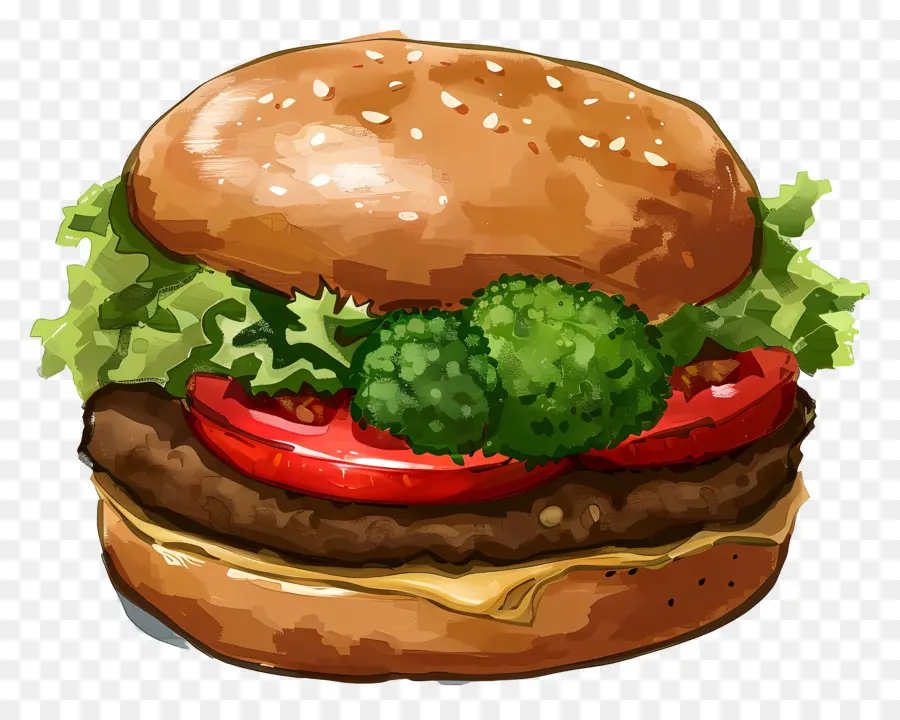 Hamburguesa Vegetariana，Hamburguesa PNG