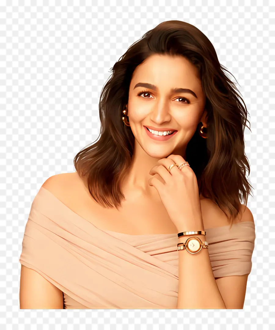 Alia Bhatt，Mujer Sonriente PNG