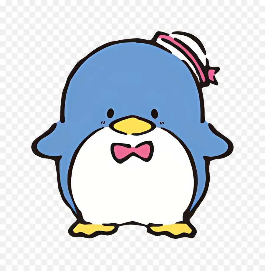 Esmoquin，Pingüino Azul Con Pajarita PNG