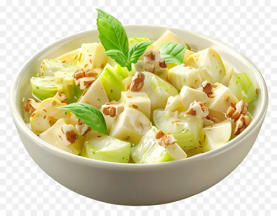 Ensalada Waldorf，Ensalada De Apio Y Queso PNG