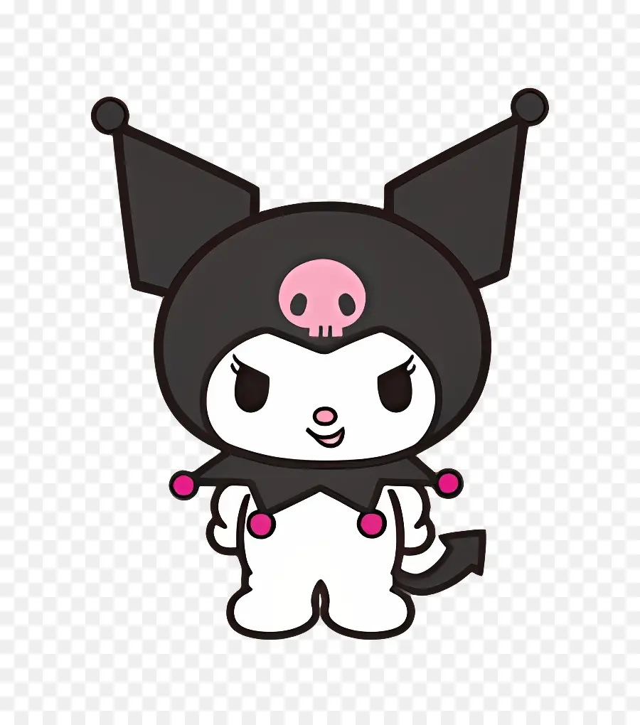 Kuromi，Personaje De Dibujos Animados Con Mirada Traviesa PNG